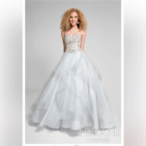 Glamour by Terani Couture Beaded Prom Dress